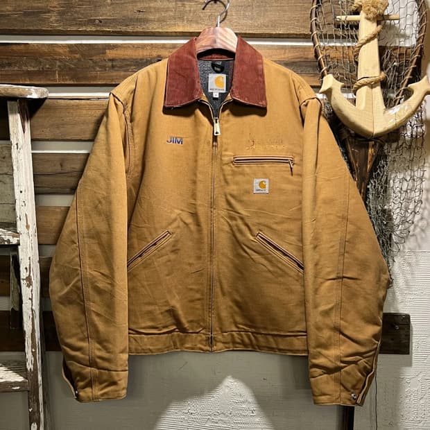 [M]칼하트 Made in USA 브라운 디트로이트 워크 자켓