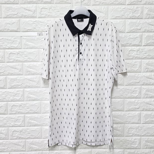 PXG 선인장 패턴 골프 반팔 카라티 S-M