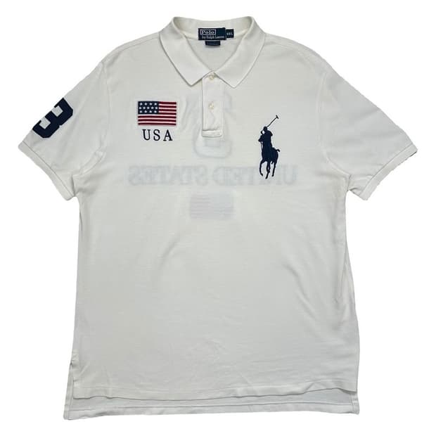 POLO RALPH LAUREN 빅포니 USA 성조기 티셔츠 XXL
