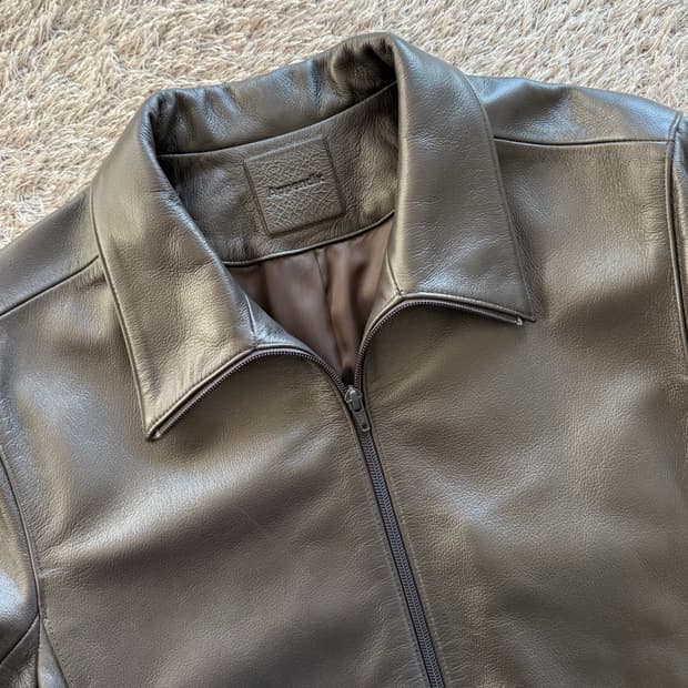 [2] appendix leather jacket brown