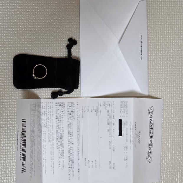 크롬하츠 하트 버블검 링 US 6 사이즈