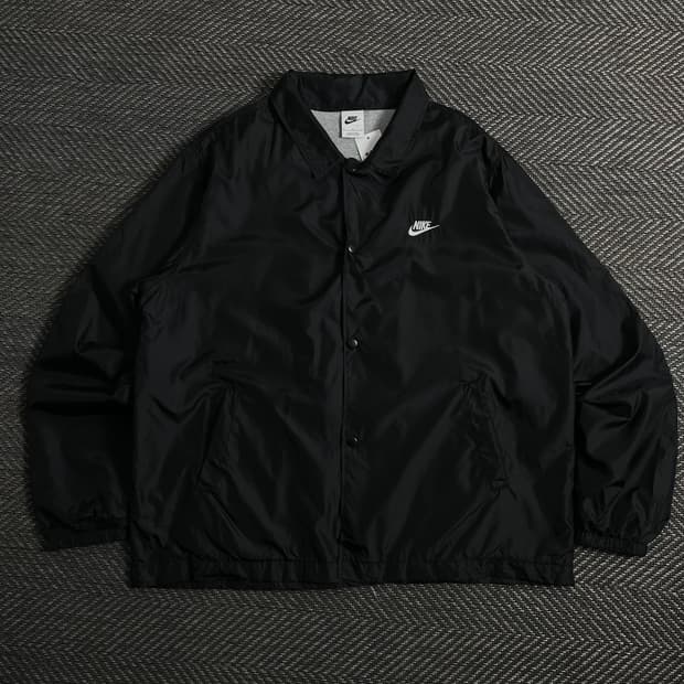 나이키 클럽 우븐 코치 자켓 블랙o 3916