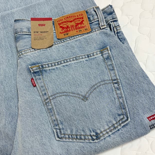 [새상품] 리바이스 578 연청 34x32