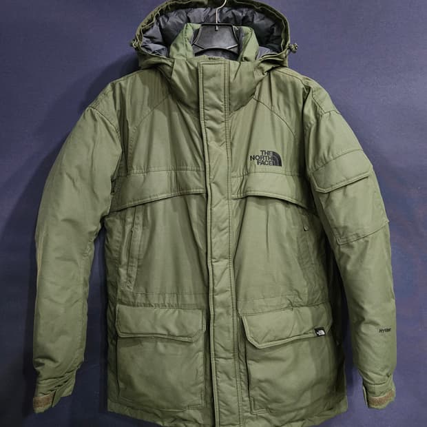 노스페이스 하이벤트 그린 남성 100 구스다운 패딩 