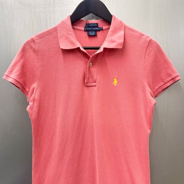 Polo 폴로 랄프로렌 스키니핏 핑크색상 반소매 카라티