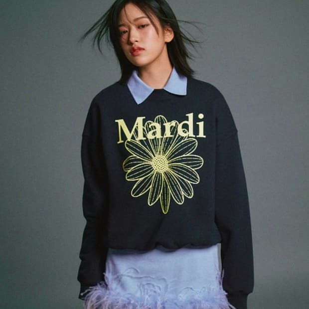 F) 마르디메크르디 맨투맨 티셔츠 맨투맨티 스웻셔츠