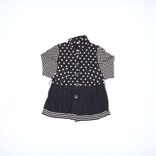 M 겐조 여성 도트배색 니트가디건 0310H1