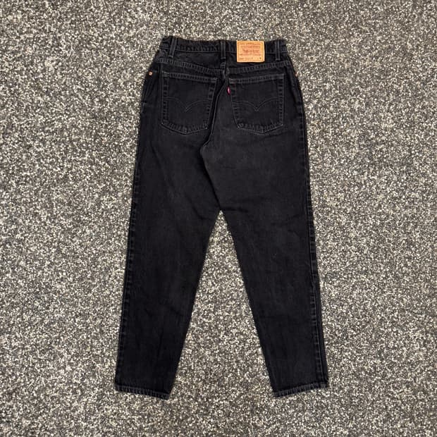 90s 리바이스 550 테이퍼드 블랙진 made in USA (30)