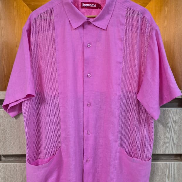 Supreme
Mesh Panel Linen Shirt Pink (L)