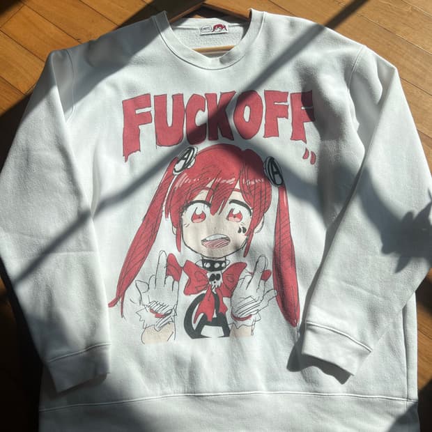 준이나가와 애니메 맨투맨티셔츠 