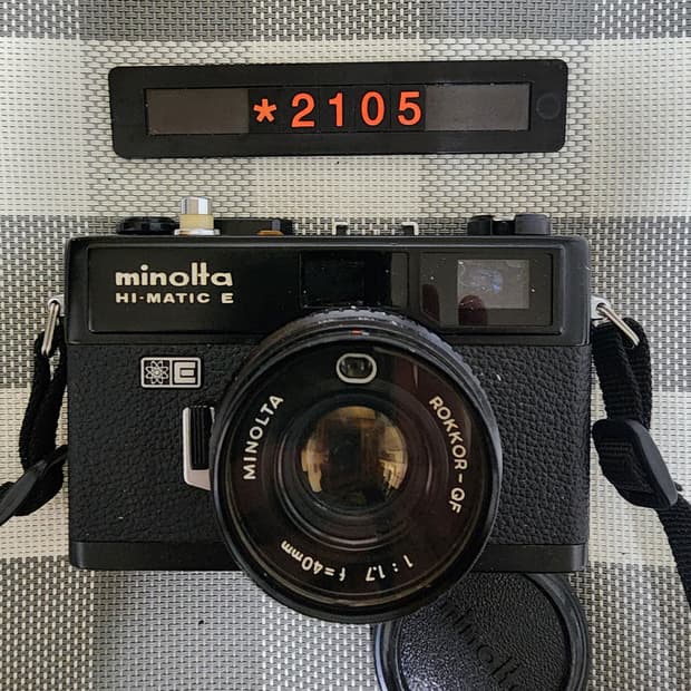 미놀타 하이매틱 E 블랙바디 필름카메라