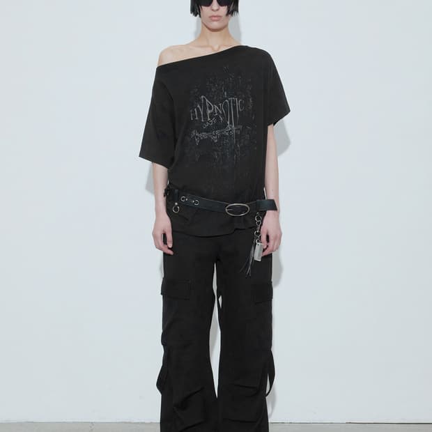 HYPNOTIC BOATNECK T BLACK