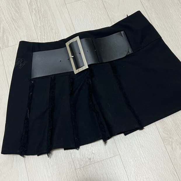 비앤프롬 벨트 스커트 s