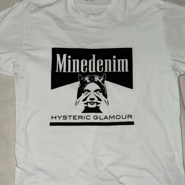 히스테릭 글래머 마인데님 티셔츠 XL