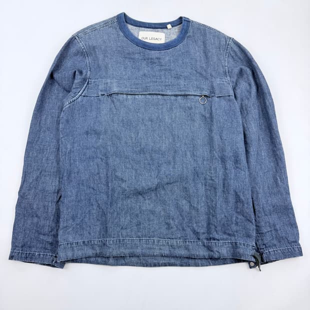 아워레가시 SS15 Indigo 데님 맨투맨