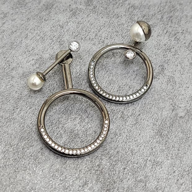 vintage earrings two-way