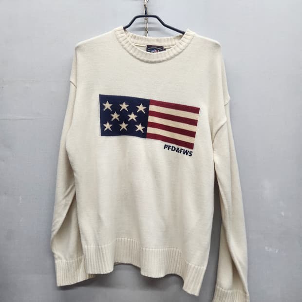 펜필드 빅 성조기 빈티지 니트 95(L~XL)