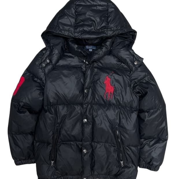 폴로 빅포니 유광패딩