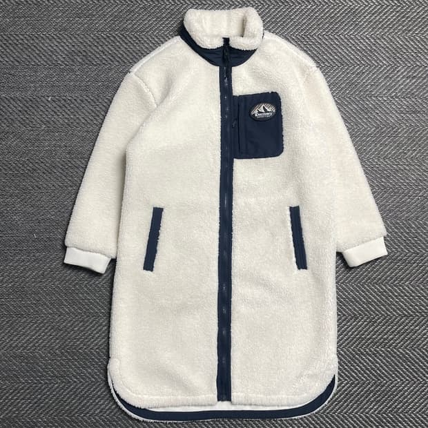 디스커버리 양털 쉐르파 반코트 롱 플리스 자켓o 5398