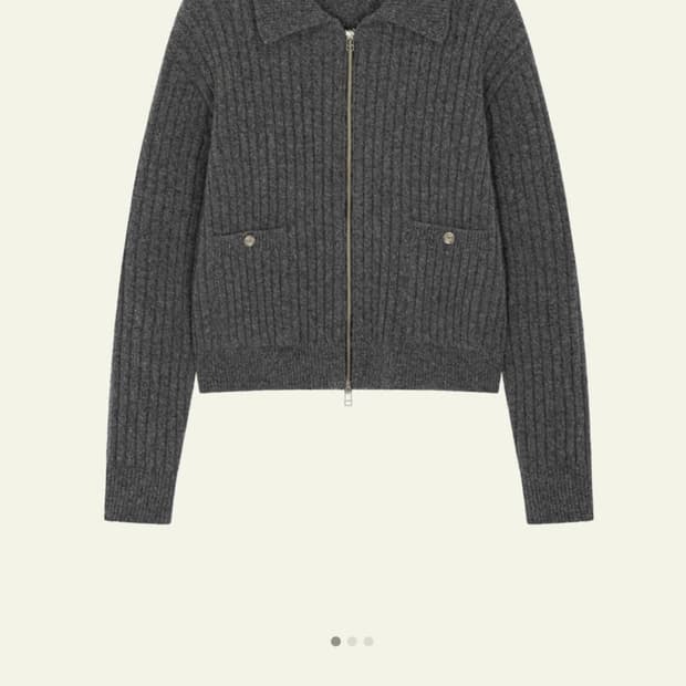 웨이비니스 니트집업 2사이즈