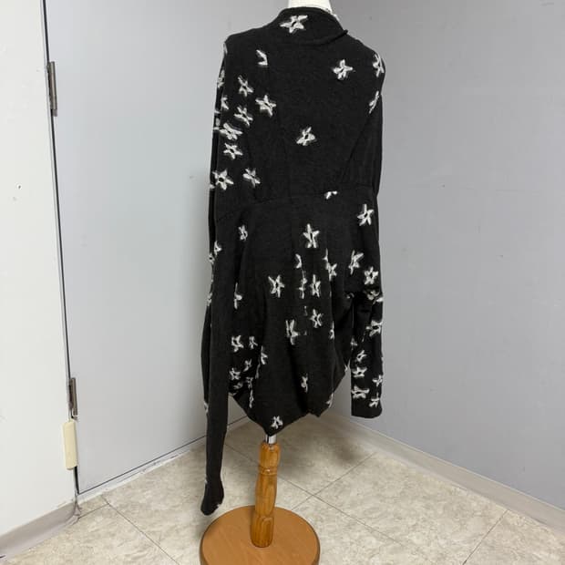 Y2k 별 패턴 볼레로 가디건 