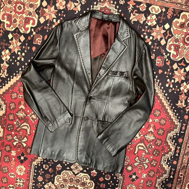 ( M-L ) Bon 가죽마이 가죽블레이져 가죽블레이저 양가죽자켓