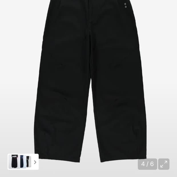 더콜디스트모먼트 치노 팬츠 블랙 L
