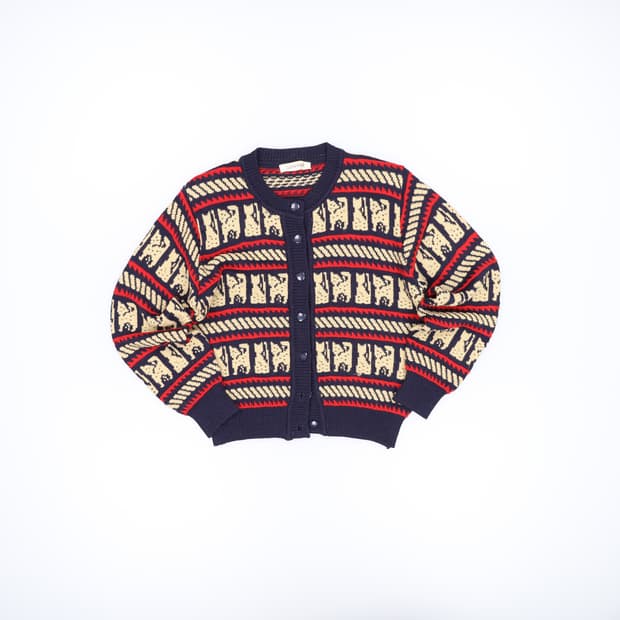 실측확인 퀸케리 자수 가디건 0427H1