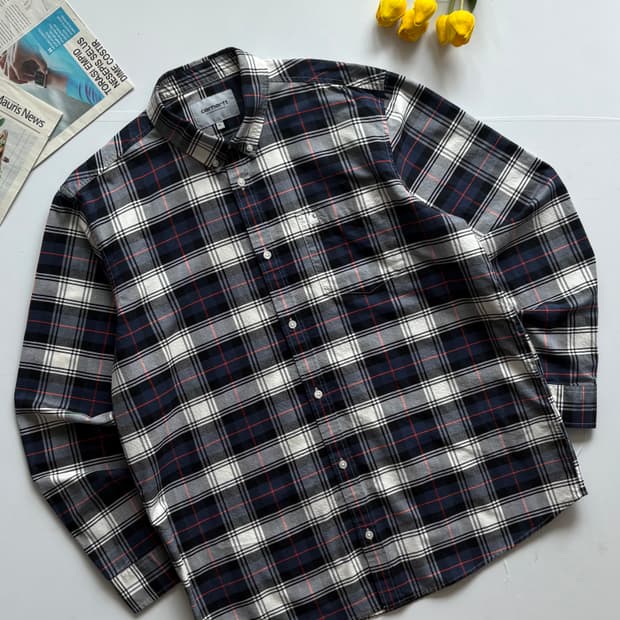 Carhartt 칼하트 타탄 체크 셔츠