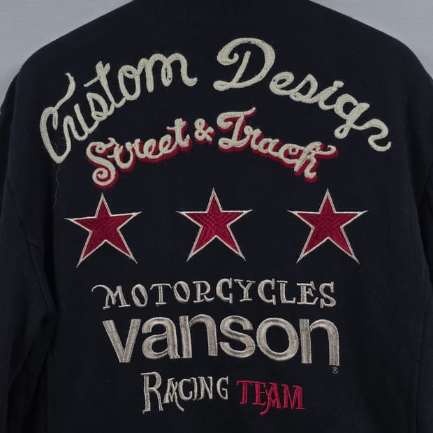 Vanson Leathers 벤슨레더 블랙 라이더 자켓 S