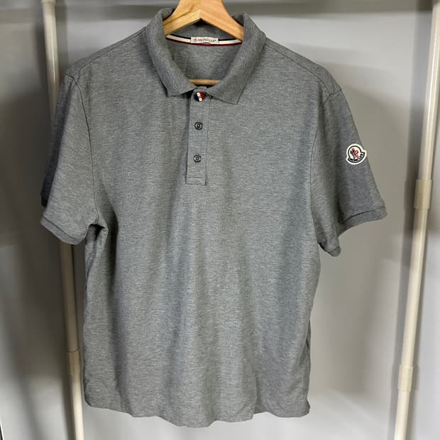 [B Grade] 몽클레어 그레이 카라 피케 티셔츠