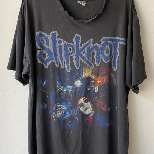 빈티지 slipknot 슬립낫 밴드 티셔츠 xl