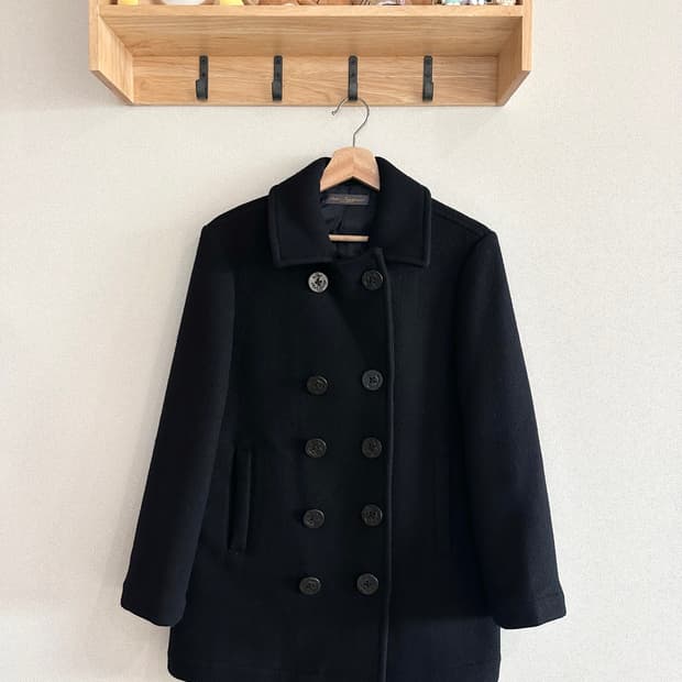 jpn 다크네이비 일본맛 더블버튼 코트 개인결제창