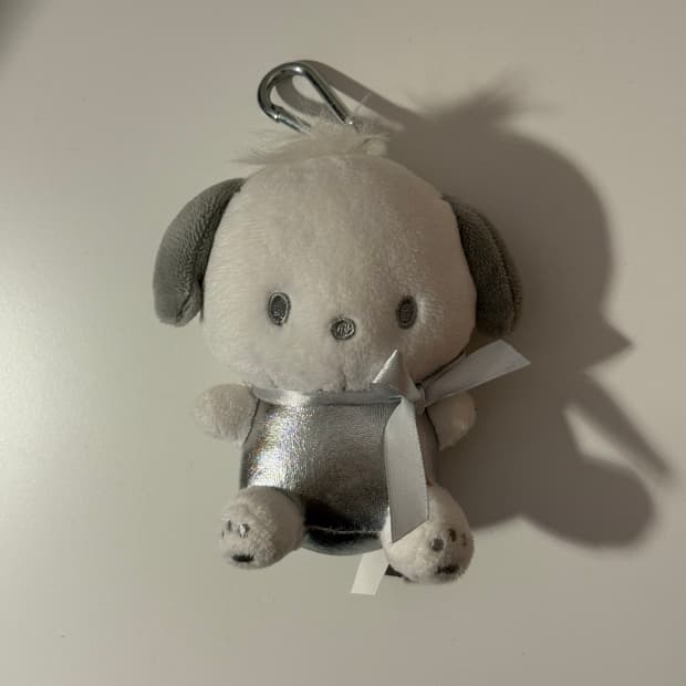 반택포)산리오 포차코 인형 실버