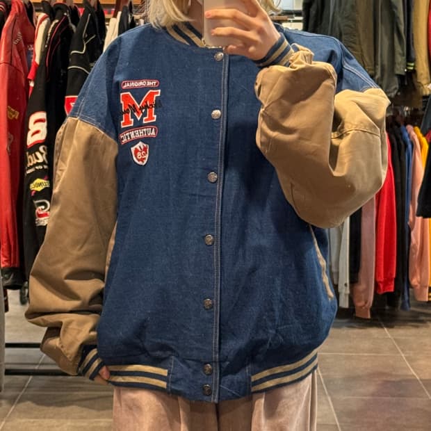 [NO.9] 미키마우스 데님 바시티 자켓