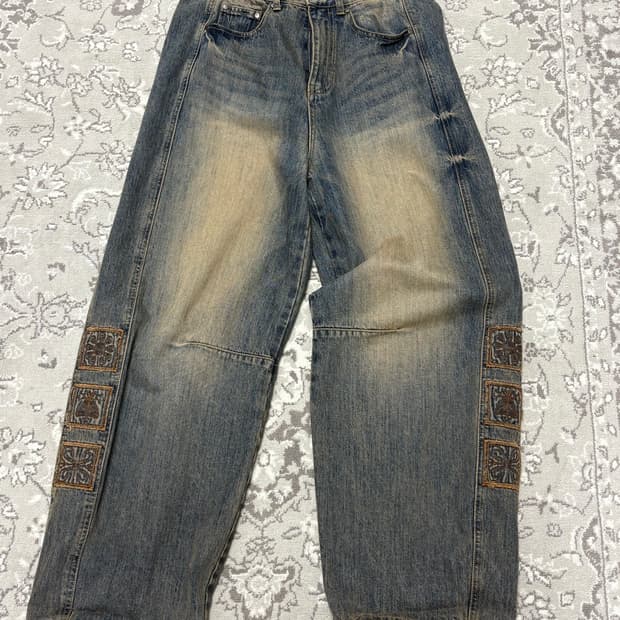 Karactor Vintage Emblem Denim Pants