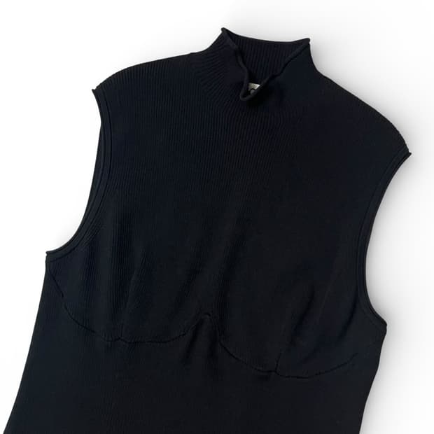 COS 블랙 민소매 니트 롱 원피스 S