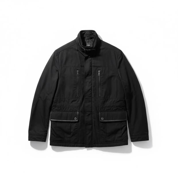 휴고보스 야상 자켓 블랙 100~105사이즈