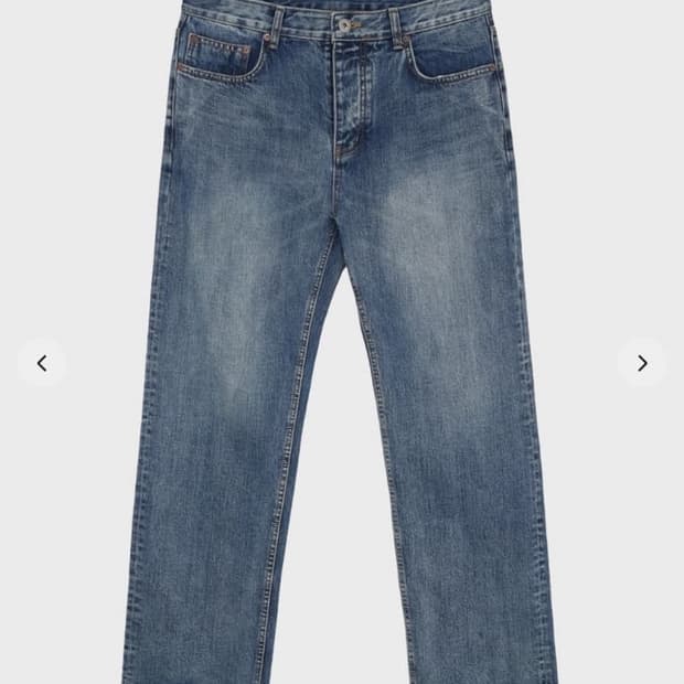 서피스에디션 torn straight denim pant indigo