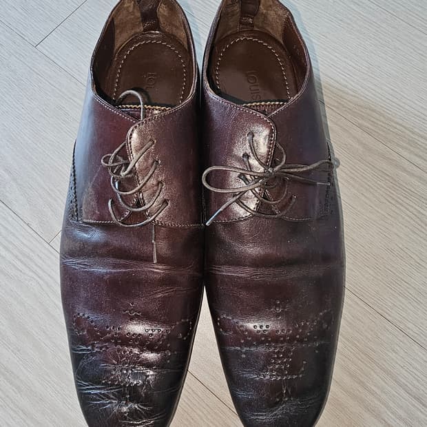 루이비통 남성 브라운 윙팁 구두