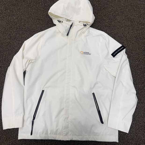 내셔널지오그래픽 바람막이 자켓 화이트 110(2XL)