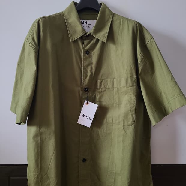 MHL 마가렛호웰 워커 반팔 셔츠 m