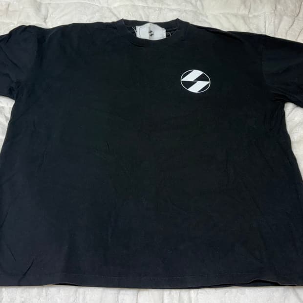 더셀비지스 오버핏 반팔 티셔츠 검흰 / os