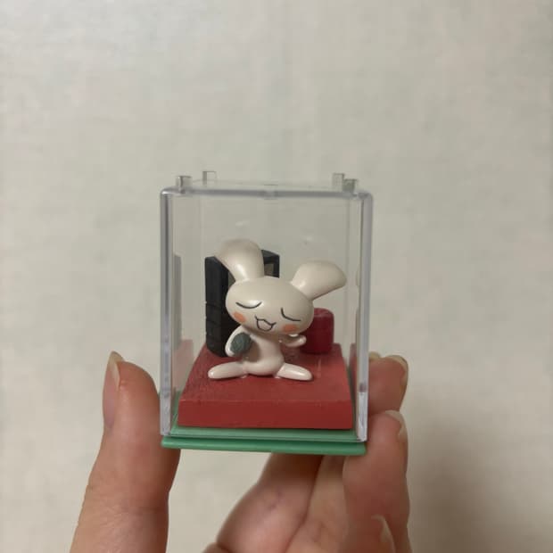 고전 빈티지 도코데모잇쇼 준 토끼 피규어