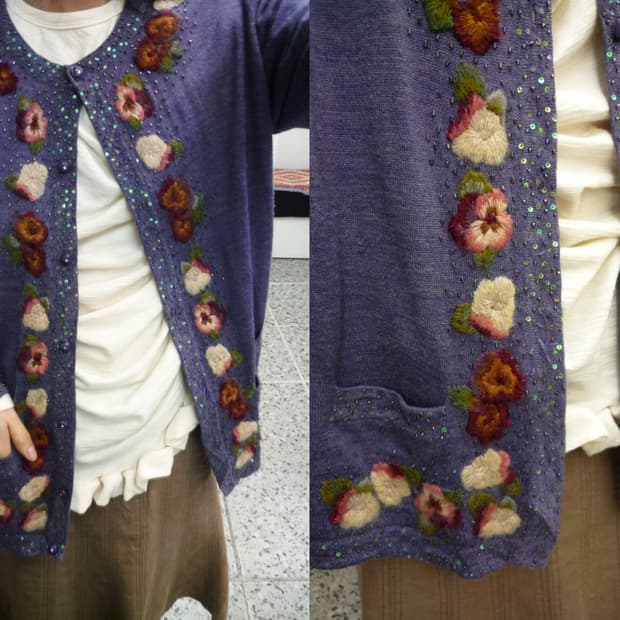 flower garden cardigan