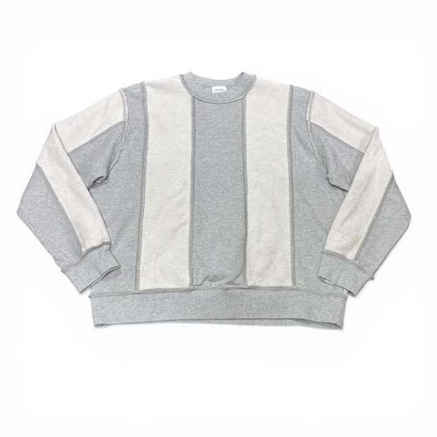 L 노매뉴얼 그레이 리버스 리버시블 맨투맨