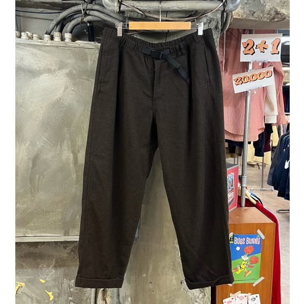 그라미치 울 팬츠 브라운 XL #csz3401