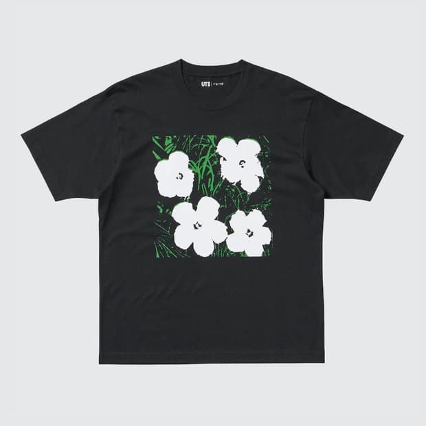 L XL 새제품) 유니클로 UT 앤디 워홀 C 반팔 티셔츠 플라워 105