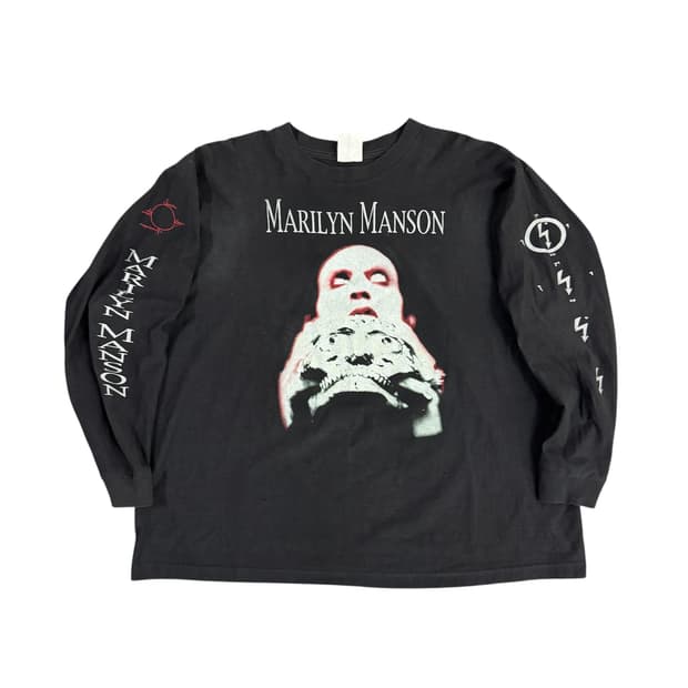 빈티지 90s Marilyn Manson 마릴린 맨슨 롱슬리브 티셔츠