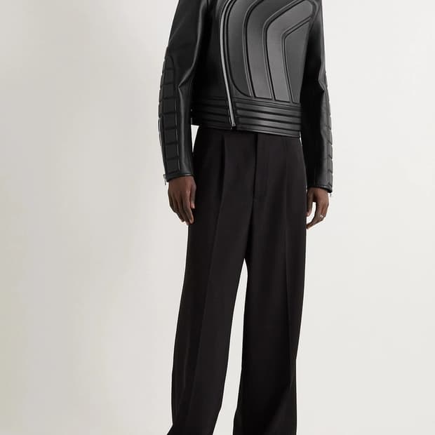 보테가베네타 FW2019 런웨이 패디드 레더 바이커 자켓